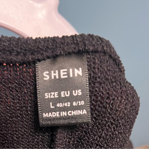 Black double side slit tie front wrap dress-see pictures for fit - Picture 4 of 6